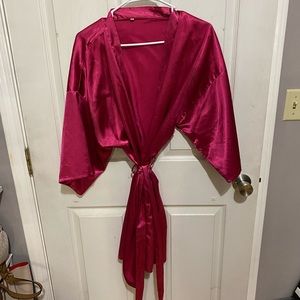Pink bath robe